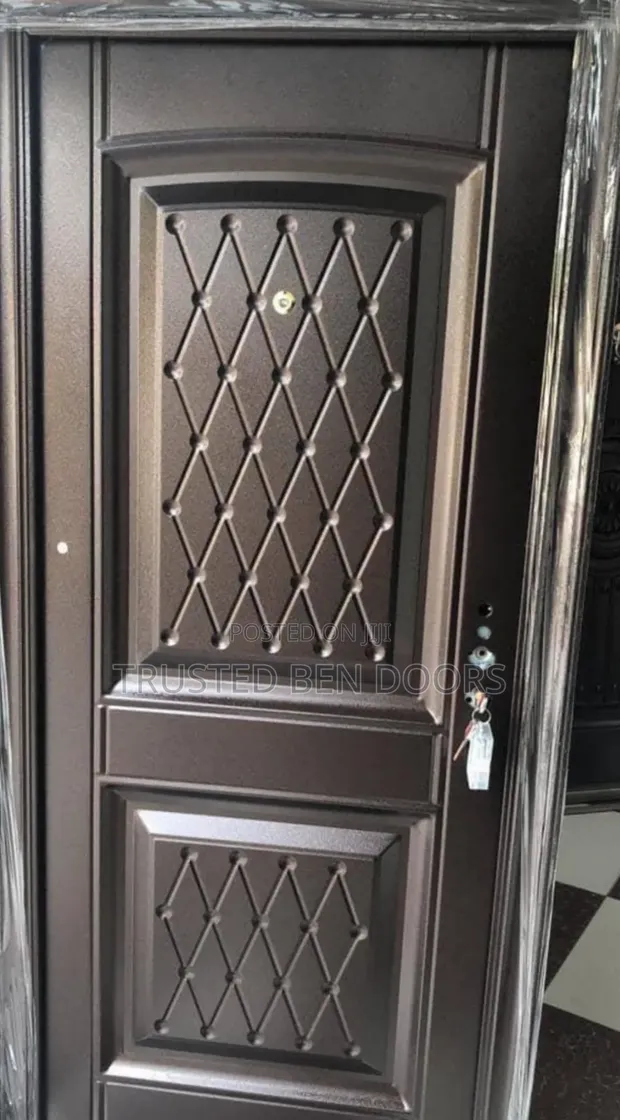 Paladin Brown Single Security Front Door - 1