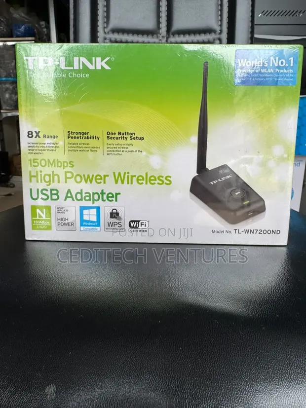 TP-Link TL-WN7200ND 150Mbps High Power Wireless USB Adapter - 1