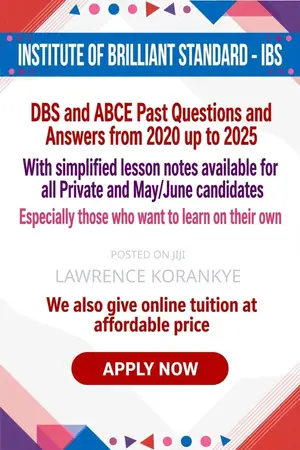 DBS ABCE Past Questions & Answers with Lessons