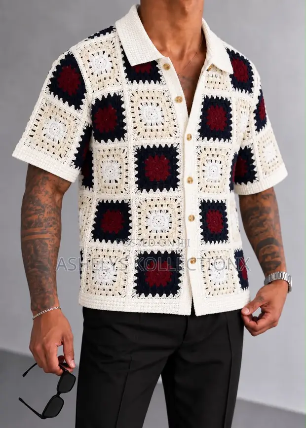 Quality Crochet Men's Shirt - 1