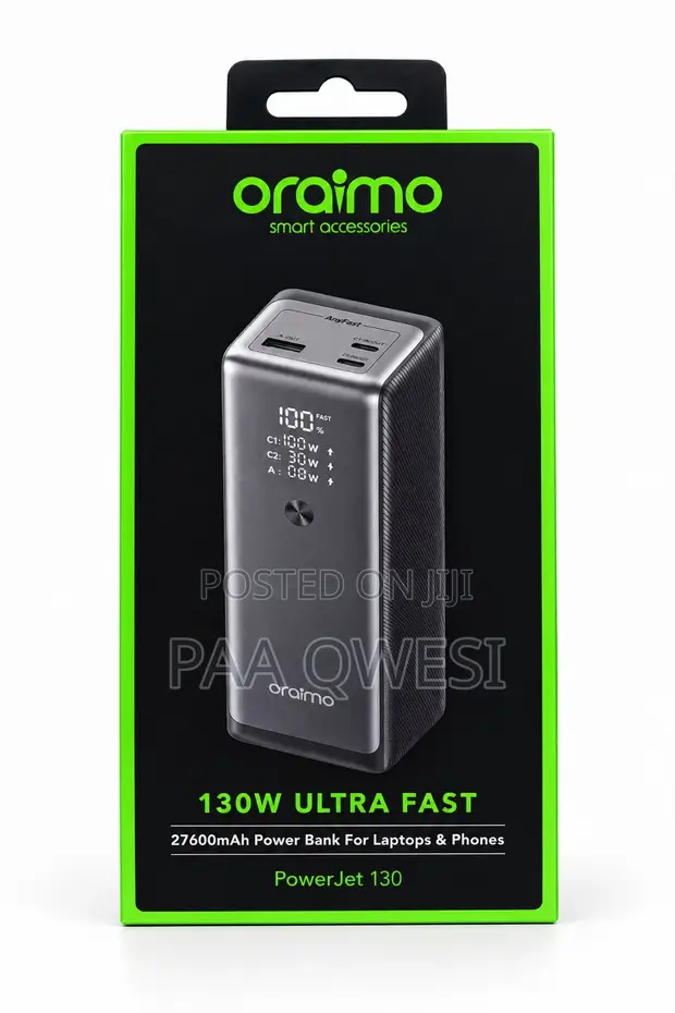 Oraimo 27600mAh PowerJet 130 Fast Charging Power Bank - 1