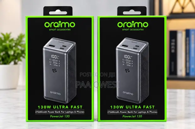 Oraimo PowerJet 130 High Capacity Laptop Power Bank - 1