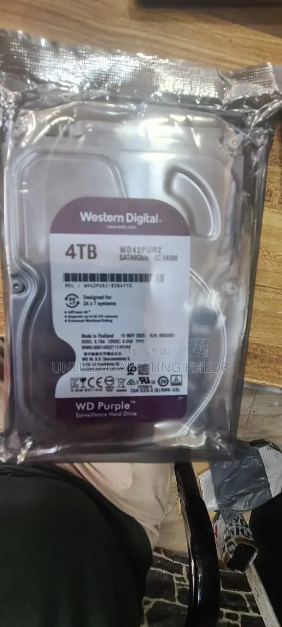 WD 4TB Surveillance Hard Drive for CCTV - 1