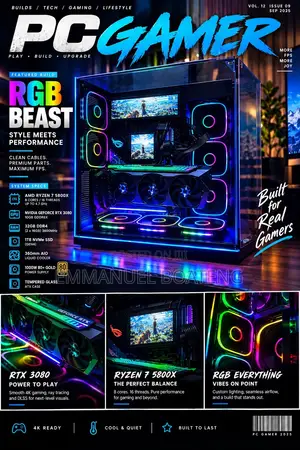 Asus Desktop Computer - Ryzen 7, 32GB RAM, RTX 3080, 4TB Storage
