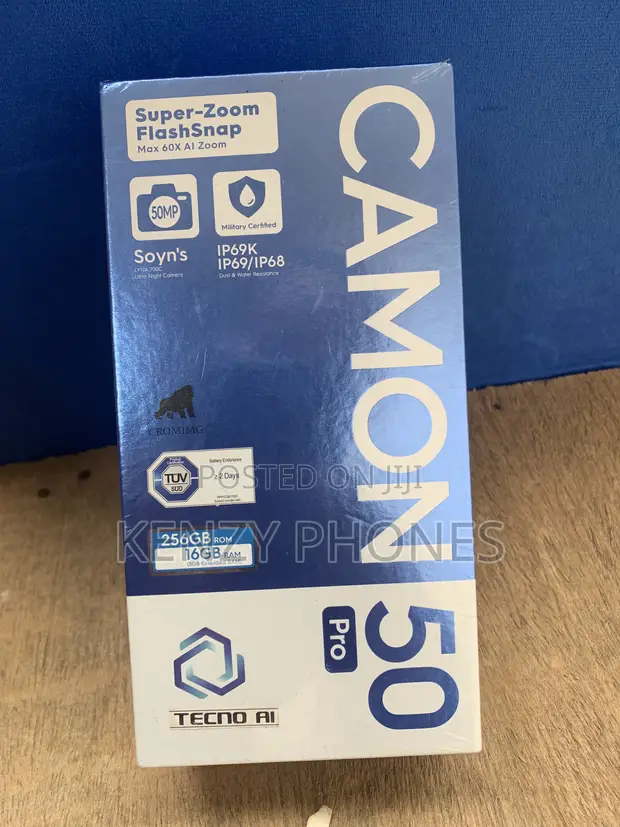 New Tecno Camon 50 Pro 256GB Gray - 1