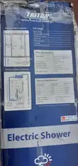 Triton Nova Thermostatic 9.5kW Electric Shower Unit Kit - 2