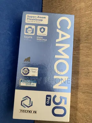 New Tecno Camon 50 Pro 256GB Gray