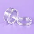10ml Lip Balm Jar (Clear/White/Black Cover) - 2