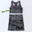 Ladies Yoga Sports Bra with Biker Shorts Set - 2