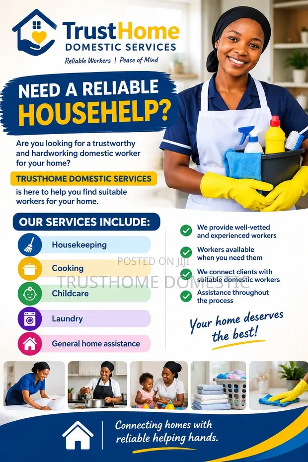 TrustHome Domestic Services - Househelps, Nannies, Cleaners - 1