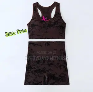 Ladies Camouflage Sports Bra and Biker Shorts Set
