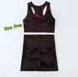 Ladies Camouflage Sports Bra and Biker Shorts Set - 2