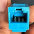 RJ45 Keystone Jack / Faceplate - Cat 6 - 3