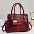 Luxury Crocodile Skin Handbag - 2