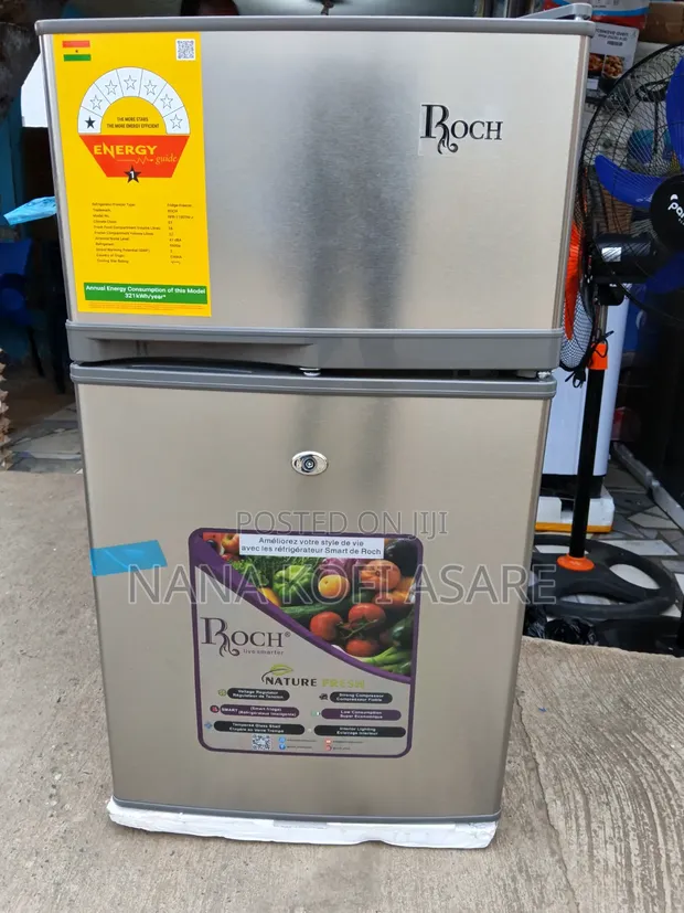Roch 80L Double Door Refrigerator - 1