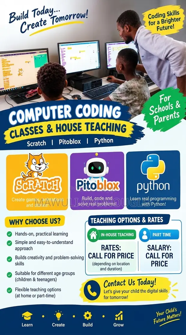 Kids Coding Classes - Scratch, Pitoblox, Python - 1
