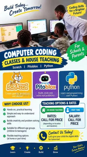 Kids Coding Classes - Scratch, Pitoblox, Python