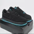 Unisex Black Sneakers with Blue and Yellow Accents - 1