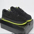 Unisex Black Sneakers with Blue and Yellow Accents - 2