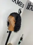 Human Hair Frontal Jerry Curl Wig Cap - 1