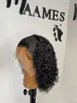 Human Hair Frontal Jerry Curl Wig Cap - 3