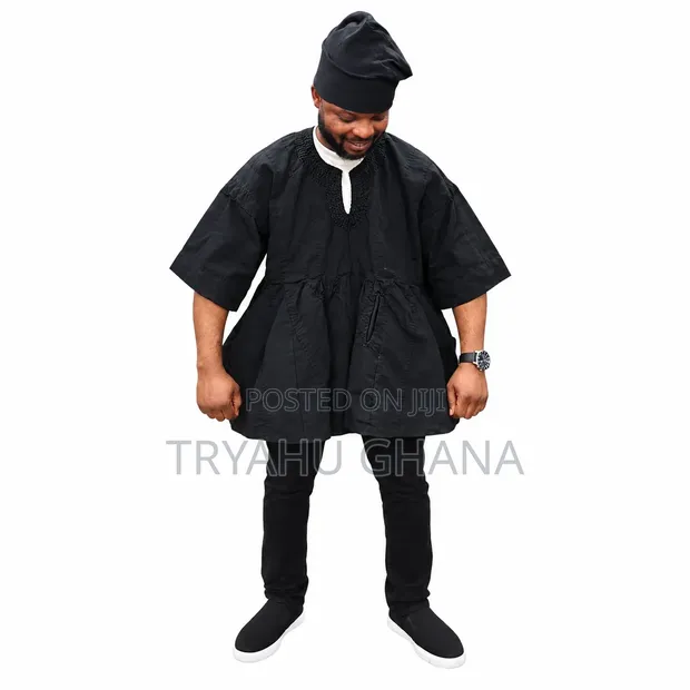 Tryahu Black Batakari Smock - Men's - 1