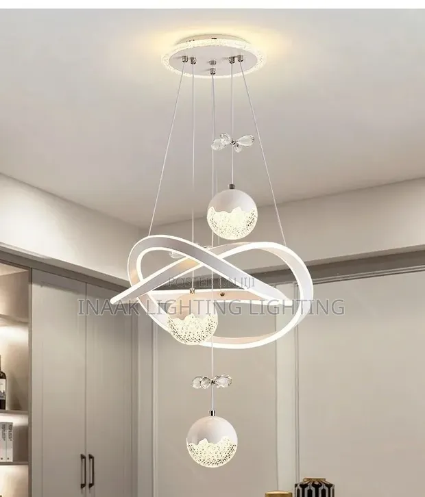White Body Chandelier Light - 1