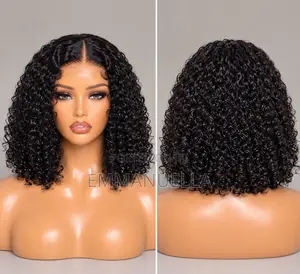 Luxury Deep Curly Human Hair Bob Wig | 14 Inches