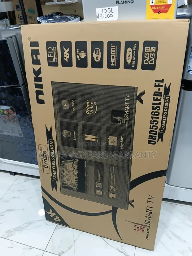 Nikai 55-inch Smart TV UHD5516SLED-FL - 1