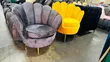 Luxury Velvet Shell Accent Chair - 1