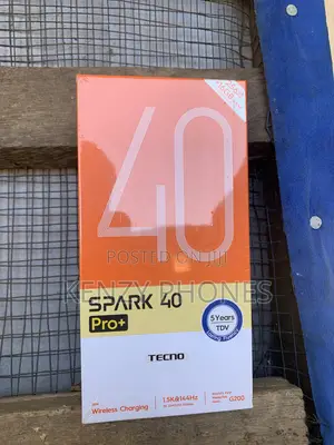New Tecno Spark 40 Pro+ 256GB Black