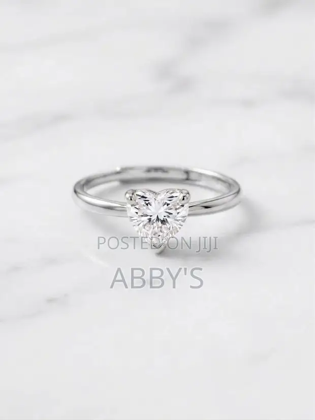 Radiant Love 1.0 Carat Moissanite Diamond Adjustable Silver Ring - 1