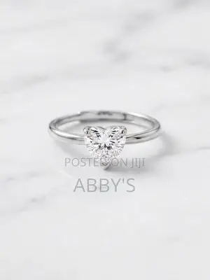 Radiant Love 1.0 Carat Moissanite Diamond Adjustable Silver Ring