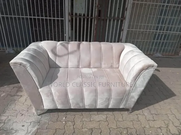 Luxury Modern Velvet 2-Seater Sofa - 1