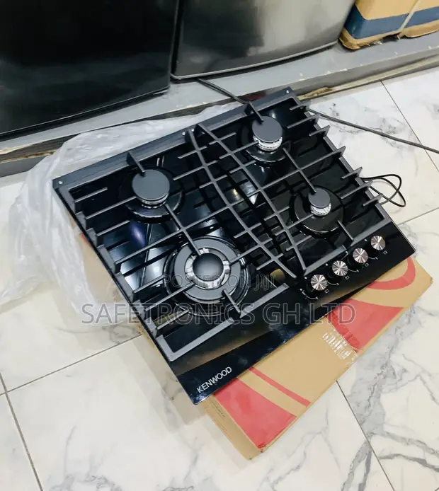 Kenwood 60cm 4 Gas Hob Built-In Black - 1