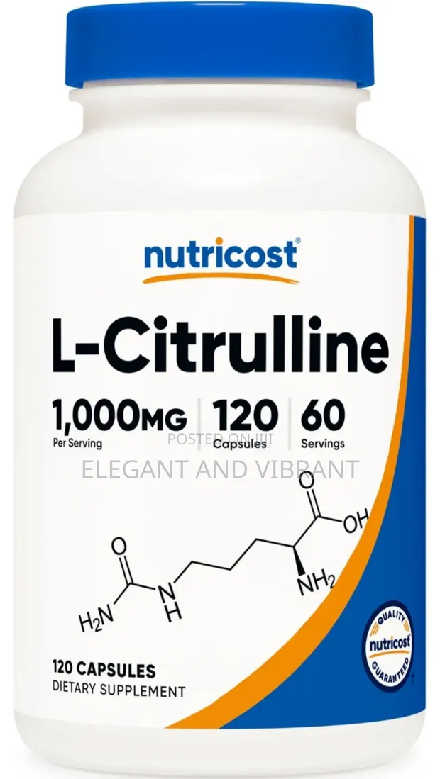 Nutricost L-Citrulline 500mg, 120 Capsules - 1