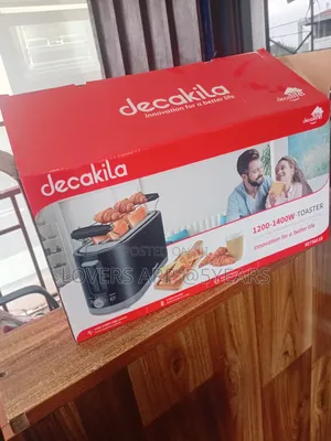 Decakila 1400W 4-Slice Stainless Steel Toaster