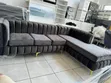 L-Shaped Velvet Sectionals - 3