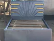 Double Bed Frame - Gray with Gold Design - 1