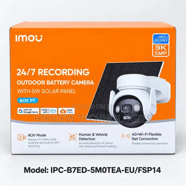 Imou AOV PT 5MP Solar 4G Kit (IPC-B7ED-5M0TEA-EU/FSP14) - 1