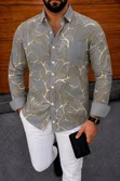 A&D Men's White Cotton Dress Shirts - 2
