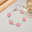 VanCleef Titanium Steel Four-Leaf Clover Bracelet - 1