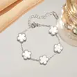 VanCleef Titanium Steel Four-Leaf Clover Bracelet - 2