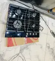 Original Kenwood 60cm Black Glass 4 Gas Hob - 1