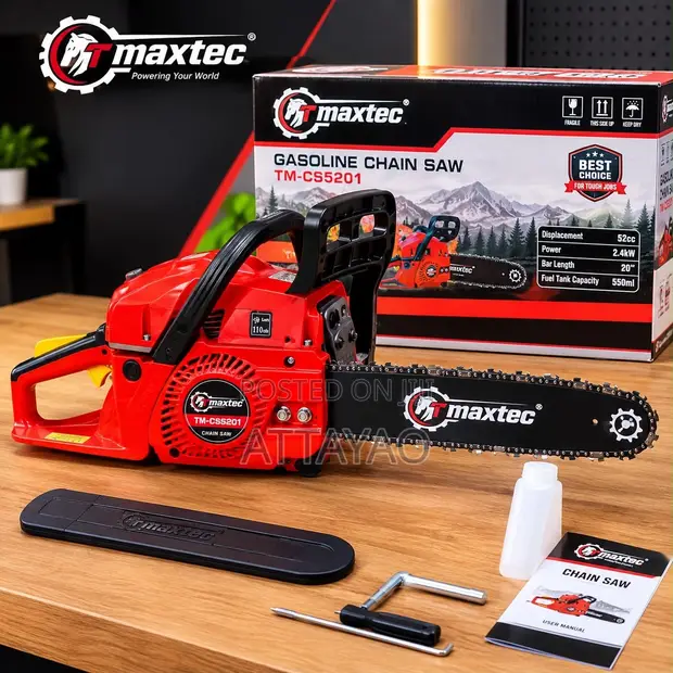 TMax Tech Gasoline Chainsaw 58CC - 1