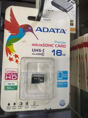 16GB microSDHC Class 10 UHS-I Memory Card