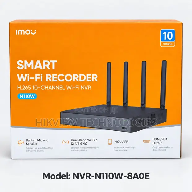 Imou NVR-N110w-8a0e N110w Smart Wi-Fi NVR - 1