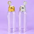 Clear PET Plastic Bottles with Flip Caps - 1