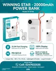 Winning Star 20000mAh Wireless Power Bank - 1