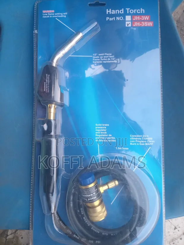 Professional Mapp Gas Hand Torch with 1.5m Hose - 1